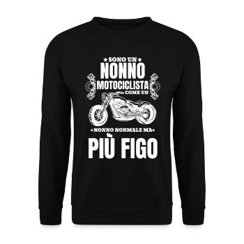 Motorrad Italien Italienisch - Unisex Pullover - Schwarz - Vorne - Alina (178cm) & Michal (187cm)