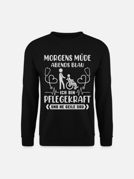 Altenpflegerin Altenpfleger Pfleger Pflegehelfer - Unisex Pullover - Schwarz