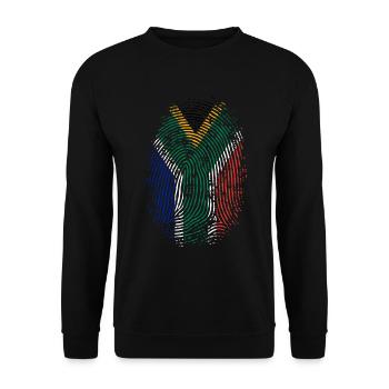 TEAM SOUTH AFRICA - Unisex Pullover - Schwarz - Vorne - Alina (178cm) & Michal (187cm)