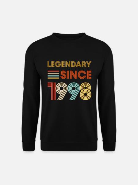 Vintage Legendary since 1998 birthday - Unisex Sweatshirt - black