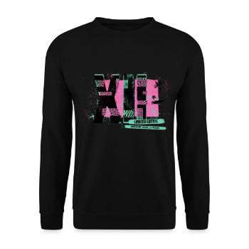 12 Jahre Punk Limited Edition Römische Zahlen - Unisex Pullover - Schwarz - Vorne - Alina (178cm) & Michal (187cm)