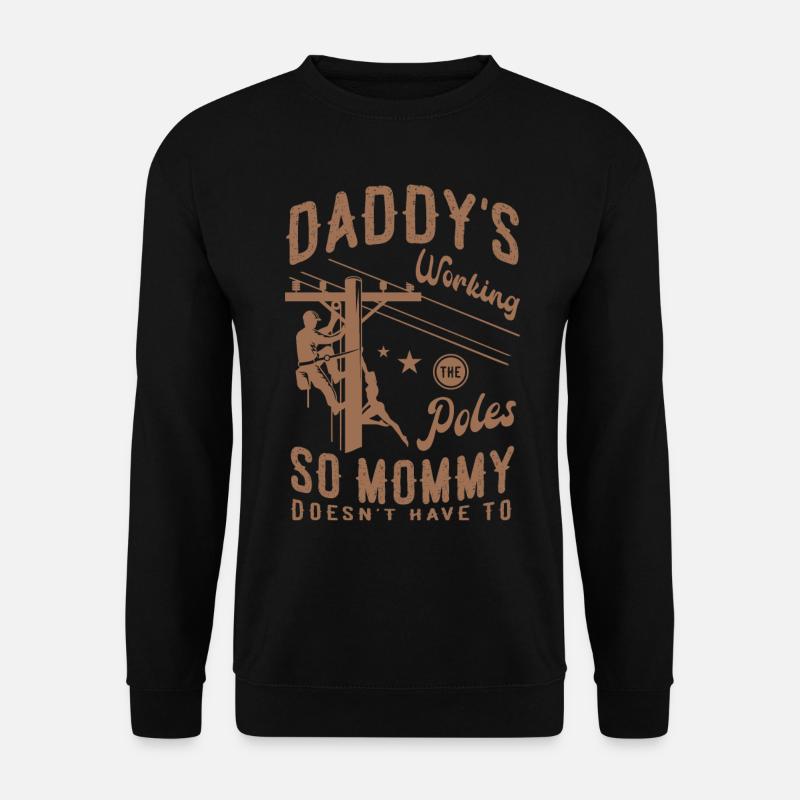 Lineman Funny - Unisex Sweatshirt - black