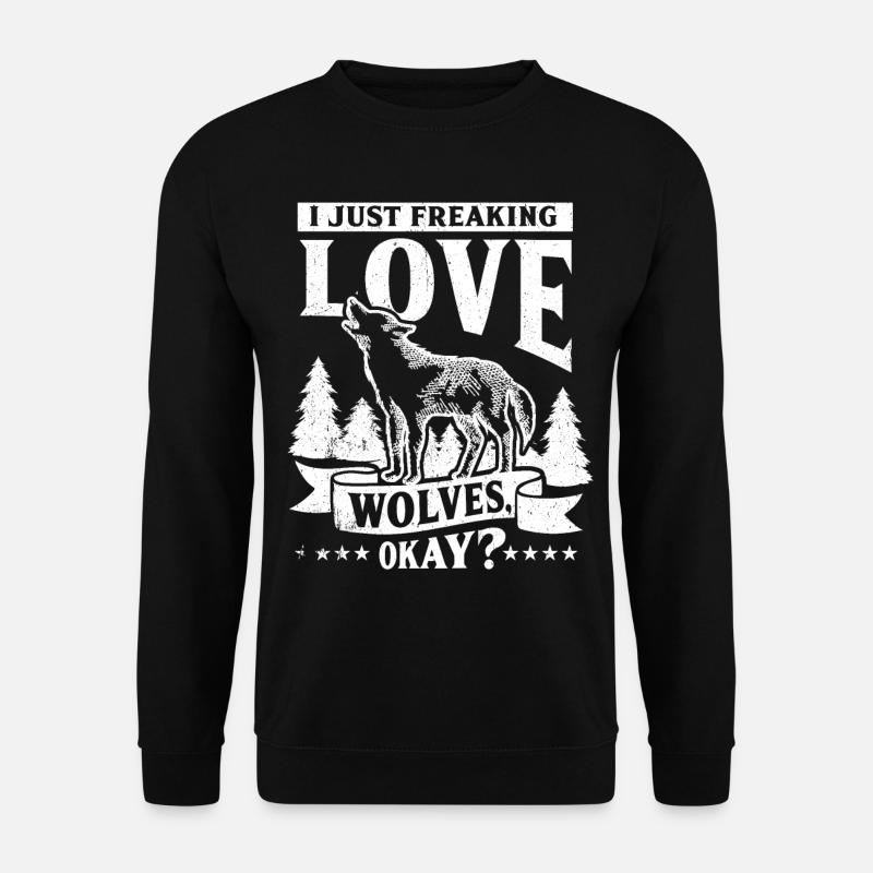 Wolf - Sweat-shirt Unisexe - noir