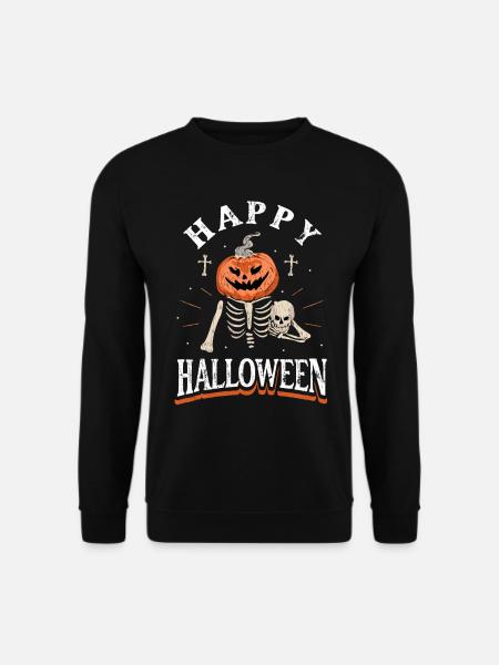 Halloween Happy Halloween - Unisex Pullover - Schwarz