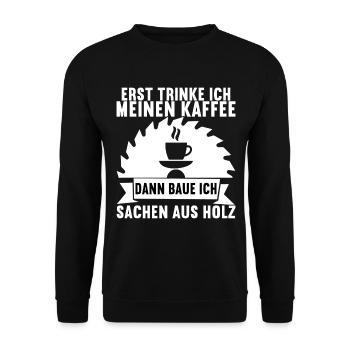 Handwerker Schreiner Meister Heimwerker - Unisex Pullover - Schwarz - Vorne - Alina (178cm) & Michal (187cm)