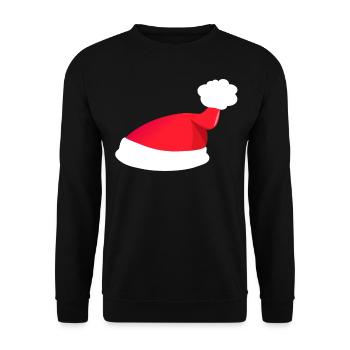 Nikolaus Mütze - Unisex Pullover - Schwarz - Vorne - Alina (178cm) & Michal (187cm)