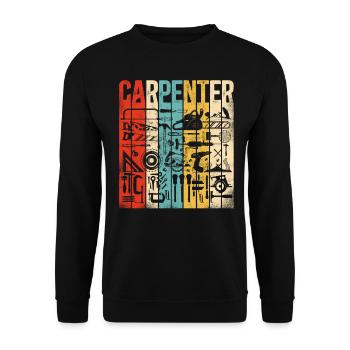 Woodworker Carpenter Tools Vintage - Sweat-shirt Unisexe - noir - Devant - Alina (178cm) & Michal (187cm)