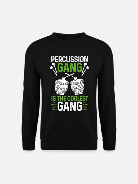 Percussion Gang is the best Gang Bongo Congas - Unisex Pullover - Schwarz