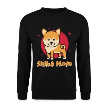 Shiba Inu Dog Shiba Mom - Unisex Sweatshirt - black - Front - Alina (178cm) & Michal (187cm)