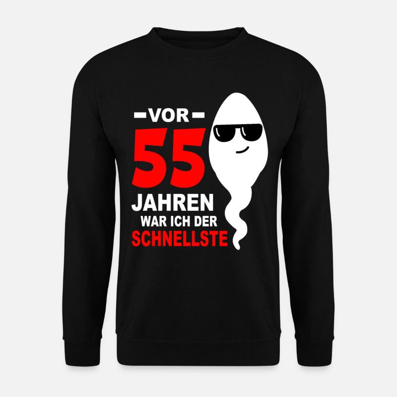 55. Geburtstag 55 Jahre 55 Jahrestag 55. Jubiläum - Unisex Pullover - Schwarz