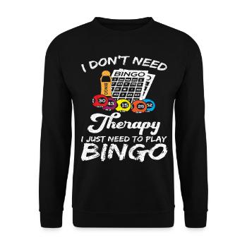 Bingo Bingo Joueur de société Bingo Lotto - Sweat-shirt Unisexe - noir - Devant - Alina (178cm) & Michal (187cm)