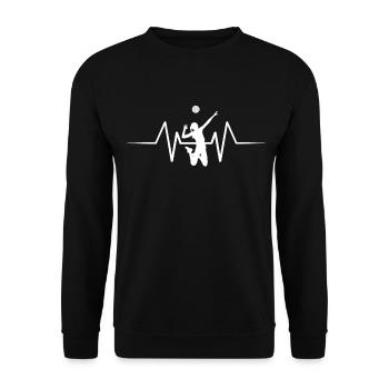 Volleyball Volleyball Player Beach Volleyball Player - Unisex Sweatshirt - black - Front - Alina (178cm) & Michal (187cm)