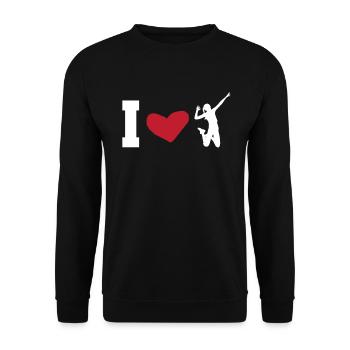 Volleyball Volleyball Player Beach Volleyball Player - Unisex Sweatshirt - black - Front - Alina (178cm) & Michal (187cm)