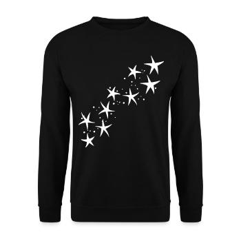 Étoiles - Sweat-shirt Unisexe - noir - Devant - Alina (178cm) & Michal (187cm)