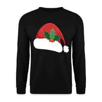 Bonnet de Noël - Sweat-shirt Unisexe - noir - Devant - Alina (178cm) & Michal (187cm)