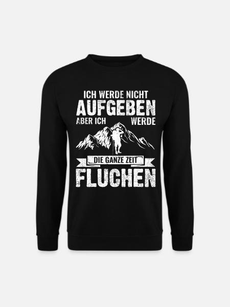 Wandern Trekking Spruch - Unisex Pullover - Schwarz