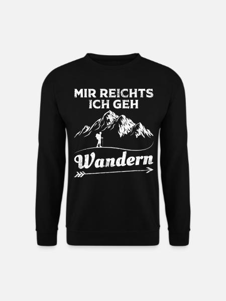 Mir reichts ich geh wandern Berge Wanderer - Unisex Pullover - Schwarz