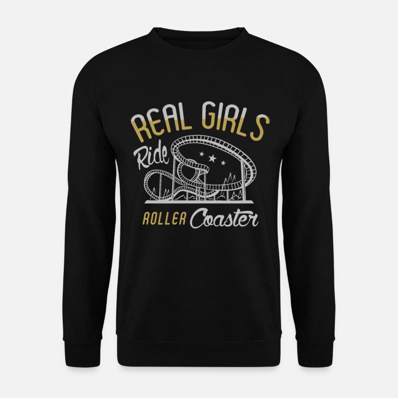 Achterbahn Achterbahnfahrer - Unisex Pullover - Schwarz
