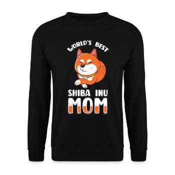 Shiba Inu Dog World's Best Shiba Inu Mom - Unisex Sweatshirt - black - Front - Alina (178cm) & Michal (187cm)