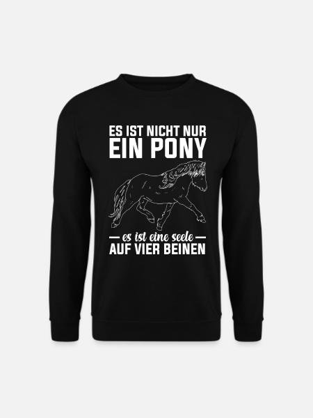 Pferd Ponyhof Reiten Pony - Unisex Pullover - Schwarz