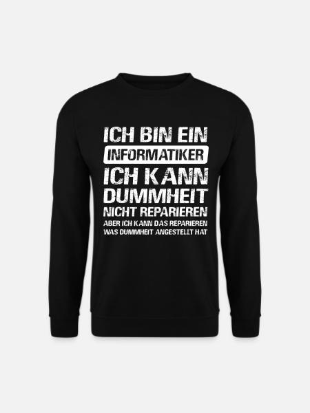 Informatiker Software Programmierer IT-Berater - Unisex Pullover - Schwarz
