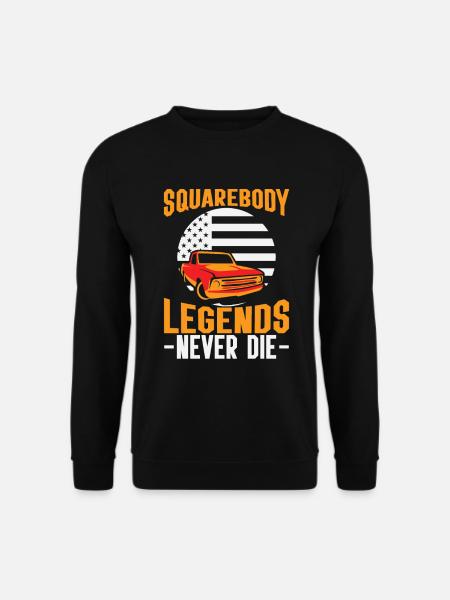 Pick Up Squarebody Truck Pickup Truck 4x4 - Unisex Pullover - Schwarz