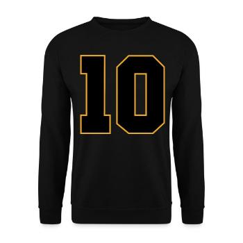 10 - Unisex Pullover - Schwarz - Vorne - Alina (178cm) & Michal (187cm)