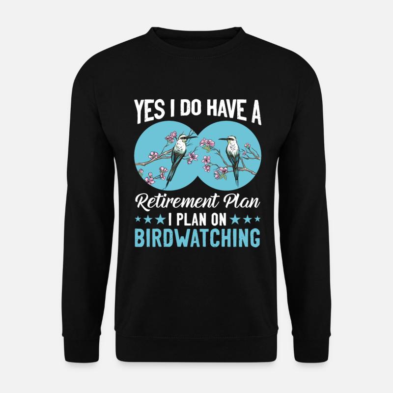 Vogelbeobachtung Vogelbeobachtung - Unisex Pullover - Schwarz