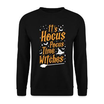 Witch - Unisex Sweatshirt - black - Front - Alina (178cm) & Michal (187cm)