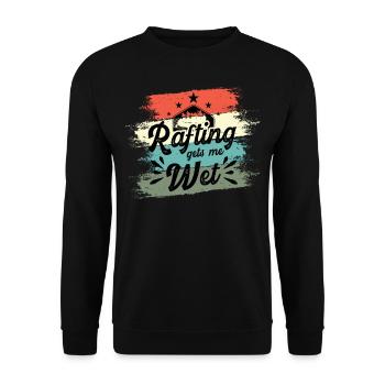 Rafting Bizarre Rafting me mouille - Sweat-shirt Unisexe - noir - Devant - Alina (178cm) & Michal (187cm)