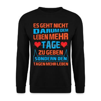 Altenpflegerin Pflegedienst Pflegehelferin Pflege - Unisex Pullover - Schwarz - Vorne - Alina (178cm) & Michal (187cm)