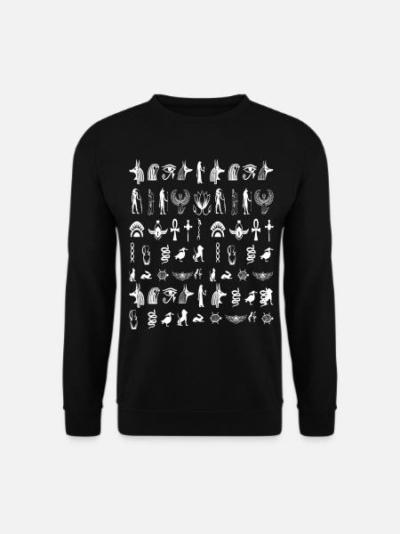 Egypt Hieroglyphics Egyptian - Unisex Sweatshirt - black