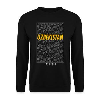 Tashkent Tashkent Tashkent - Unisex Pullover - Schwarz - Vorne - Alina (178cm) & Michal (187cm)
