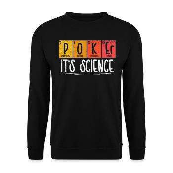Poker Tableau périodique Éléments Élément chimique - Sweat-shirt Unisexe - noir - Devant - Alina (178cm) & Michal (187cm)