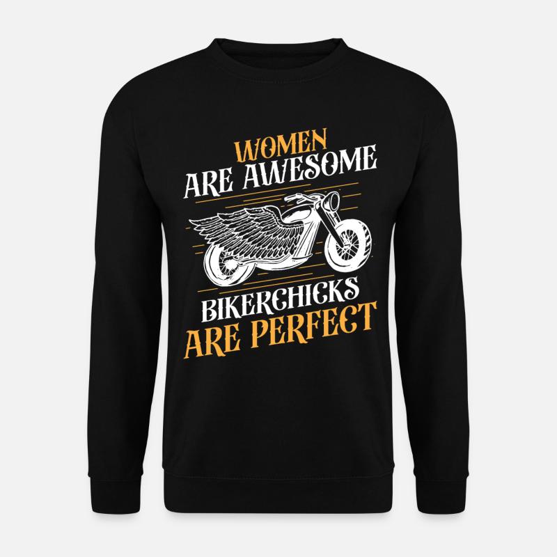 Classic Motorcycle Biker - Sweat-shirt Unisexe - noir
