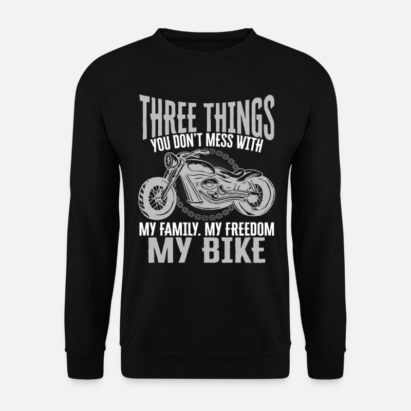Classic Motorcycle Biker My Family - Unisex Pullover - Schwarz