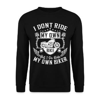Moto Petite amie Femme Fille I - Sweat-shirt Unisexe - noir - Devant - Alina (178cm) & Michal (187cm)