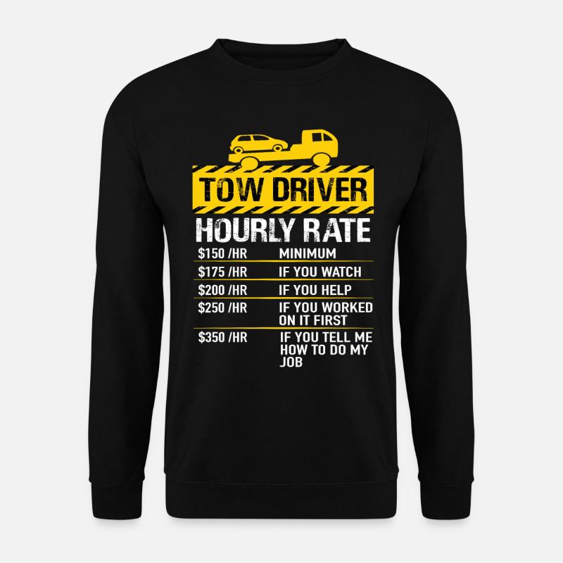 Abschleppwagen Fahrer Abschleppfahrer Abschlepper - Unisex Pullover - Schwarz