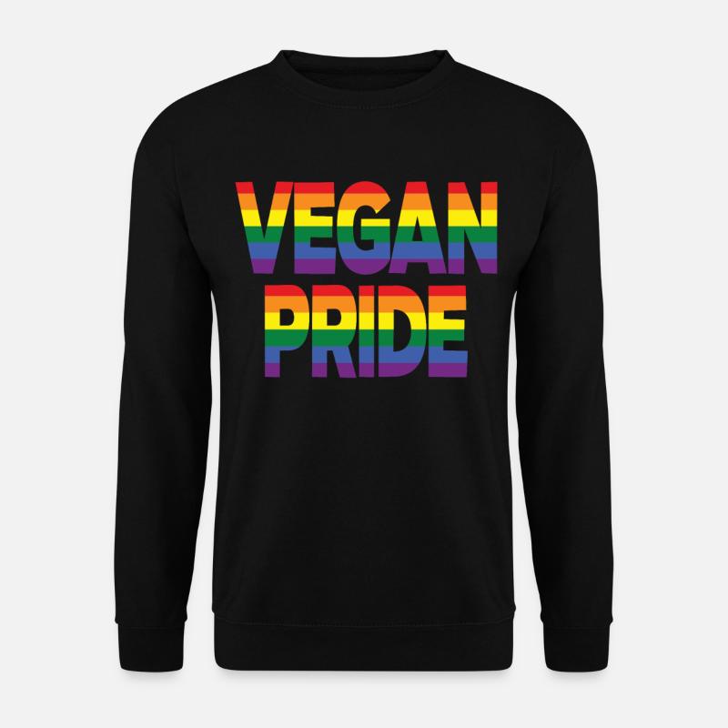 Vegan Pride Veganer LGBT Veganerin LGBTQ Pride - Unisex Pullover - Schwarz
