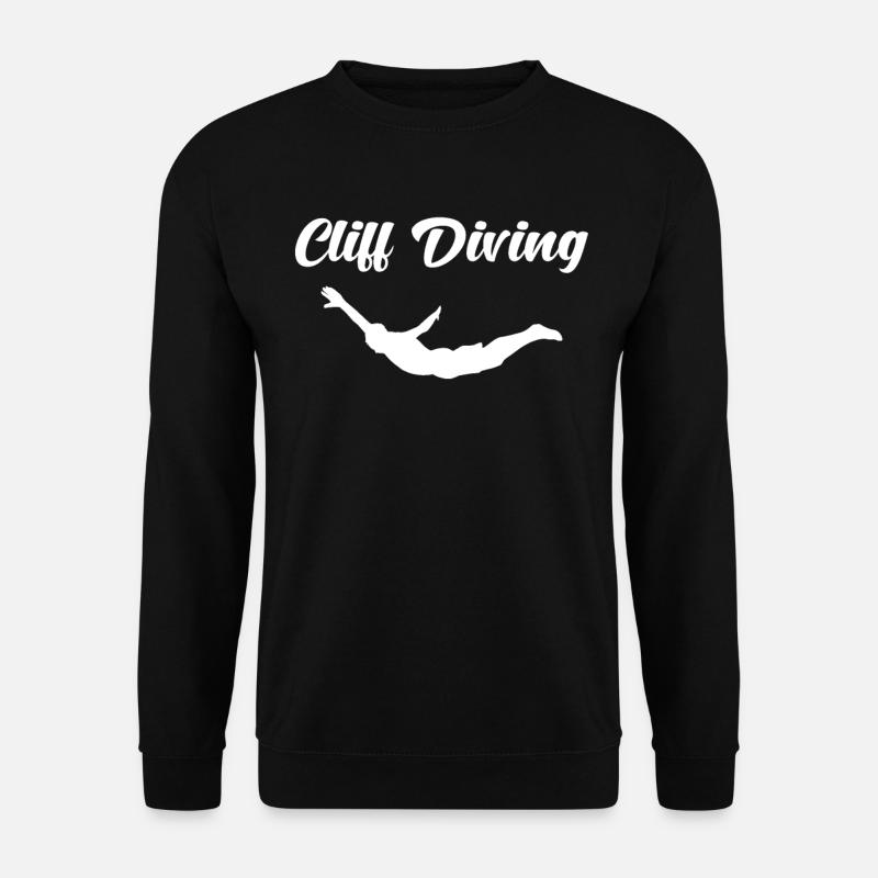 Cliff Diving Cliff Jumping Klippenspringen - Unisex Pullover - Schwarz