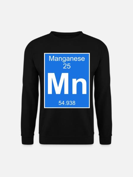 Mangan chemisches Element Periodensystem - Unisex Pullover - Schwarz