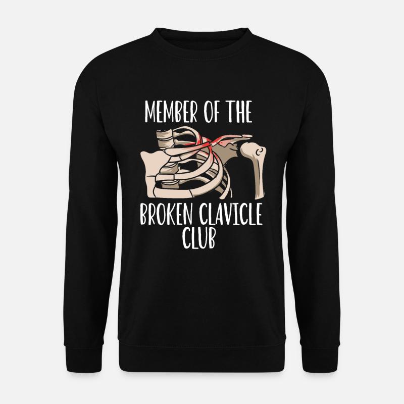 Membre du Broken Clavicle Club Broken - Sweat-shirt Unisexe - noir