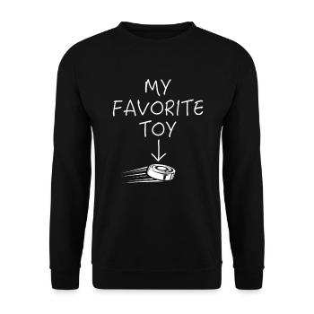Funny Ice Hockey Hockey Saying Gift Idea - Unisex Sweatshirt - black - Front - Alina (178cm) & Michal (187cm)