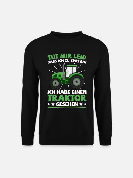 Traktor Trecker Landwirt Bauernhof Traktorfahrer - Unisex Pullover - Schwarz