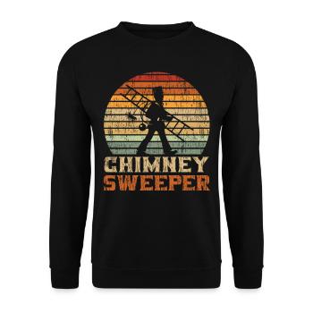 Ramoneur Vintage - Sweat-shirt Unisexe - noir - Devant - Alina (178cm) & Michal (187cm)