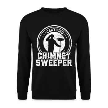 Ramoneur certifié - Sweat-shirt Unisexe - noir - Devant - Alina (178cm) & Michal (187cm)