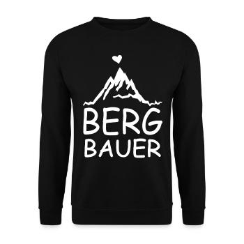 Mountain Farmer Mountains Mountains Farmer Farm - Unisex Sweatshirt - black - Front - Alina (178cm) & Michal (187cm)