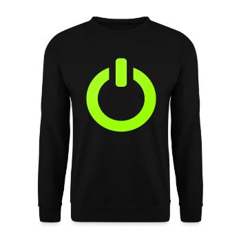 Mode Gamer sur le jeu vidéo Gamer Butten - Sweat-shirt Unisexe - noir - Devant - Alina (178cm) & Michal (187cm)