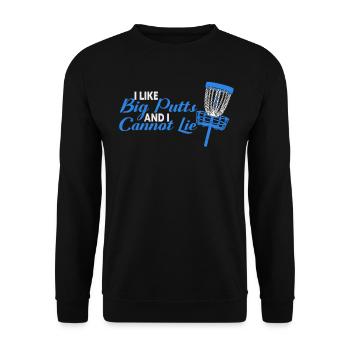 Disc Golf Sport Frisbee Lecteur Flying Disc - Sweat-shirt Unisexe - noir - Devant - Alina (178cm) & Michal (187cm)
