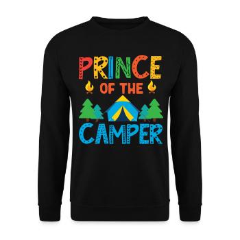 Camping Family Tent Cute Prince Of - Sweat-shirt Unisexe - noir - Devant - Alina (178cm) & Michal (187cm)